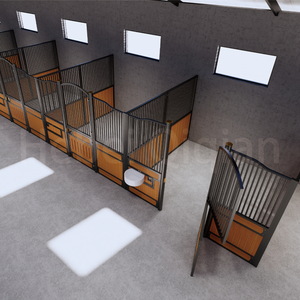 Tragbare Pferdeställe im Freien temporäre Ställe V-förmige Pferdeställe für Pferdeställe Stallbox - Product Image 3