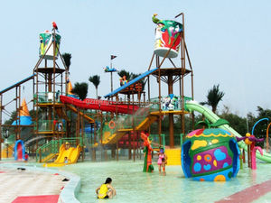 Équipement de parc aquatique à taille personnalisée Amazing <span class=keywords><strong>Fantasy</strong></span> Water House Toboggan en fibre de verre pour aire de jeux aquatiques - Product Image 6