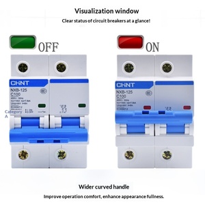 Interruptor Automático Miniatura CHINT AC NXB-63 2P C50A 1P 3P 4P 63A 50A 40A 32A 25A 20A 16A 10A 6kA Control Manual de Encendido/Apagado - Product Image 2