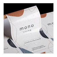 Étiquettes autocollantes personnalisées avec logo privé, impression dorée sur vinyle, pour emballages de cosmétiques, flacons de parfum et pots.