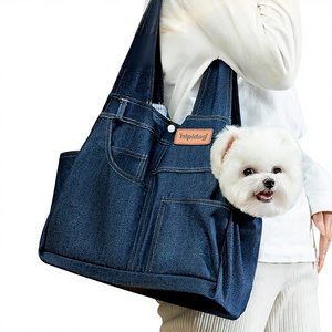 Mochila y Bolsa de Transporte para Mascotas, Diseño Casual con Bolsillos de Mezclilla, Gran Capacidad, para Perros y Gatos - Product Image 1