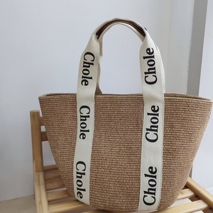 Nueva moda mujer verano playa tejido paja bolsa cremallera cierre vacaciones playa cesta bolsa ganchillo bolsa hecha a mano - Product Image 4