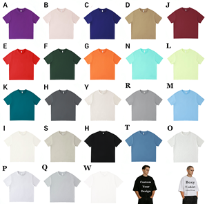 Y-X T-Shirt di Alta Qualità 300GSM, Maglietta Personalizzabile con Logo, 100% Cotone Pesante, T-Shirt di Lusso da Uomo con Spalle Scese - Product Image 4