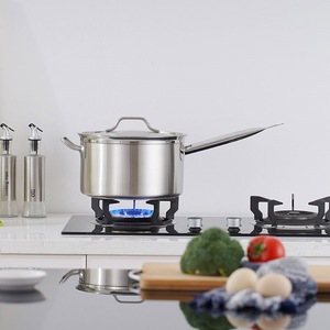 Thép không gỉ nồi súp cho cảm ứng nồi hộ gia đình nhỏ dày composite đáy sâu Frying Pan cho nấu ăn Steamy - Product Image 4