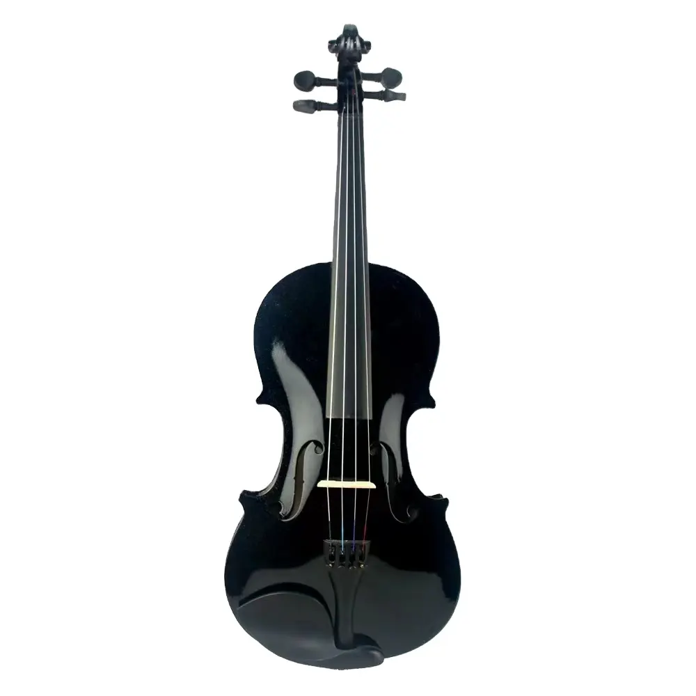 Wholesale price plywood colored black 4/4 violin