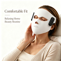 Masque facial personnalisé à lumière rouge sans fil, thérapie par lumière rouge 630nm 850nm, masque de beauté LED rechargeable