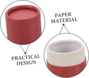 Boîte d'emballage cylindrique personnalisée de luxe pour cosmétiques, huiles essentielles et soins de la peau, en carton, avec finition mate - Product Image 5