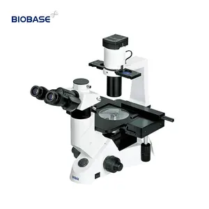 BIOBASE mikroskop terbalik, mikroskop elektron trinokular titik tinggi untuk lab