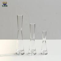 Fabricant de vases à fleurs de bureau en gros à cylindre transparent hydroponique pour arrangement floral Vase en verre