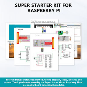 Набор для начинающих KUONGSHUN OEM ODM для STEM-образования, программируемый, с руководством, комплект электронных компонентов для <span class=keywords><strong>Raspberry</strong></span> <span class=keywords><strong>Pi</strong></span> - Product Image 5