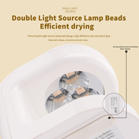 9W Leistung Neues Design Großhandel Blitztrocknung Kleine Größe Wiederaufladbare Fingernagel-Schnelltrocknungs-Mini-UV-LED-Lampe mit Berührungssensor
