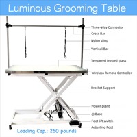Table de toilettage électrique réglable professionnelle Portable pour grands chats chiens ciseaux en acier inoxydable pliable propre vente à domicile