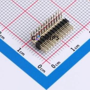 1271WR-2x12P Pin Header Bent Lead Through Hole,P=1.27mm Connector 2x12P 1.27mm Pin Header Right Angle Insert - Product Image 1