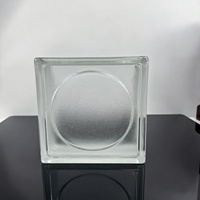 Bloc de verre décoratif creux mat premium à motif soleil, idéal pour la décoration murale intérieure moderne des maisons - Vente en gros