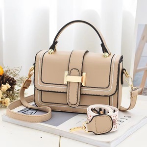 Bolso de Mano Tipo Satchel para Mujer con Hebilla Dorada, Bolso Bandolera de Cuero PU con 2 Correas para el Hombro, Bolso de Mano con Asa Superior para el Trabajo - Product Image 4