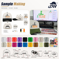 Gorra de Béisbol Estructurada de 5 Paneles, Tejido de Algodón Diagonal, Logotipo Personalizado, Dos Tonos, Envío Rápido