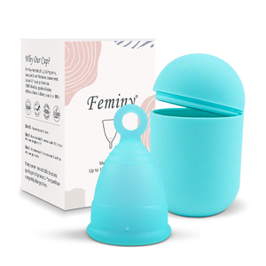 <span class=keywords><strong>Copa</strong></span> <span class=keywords><strong>Menstrual</strong></span> de Silicona de Grado Médico, Reutilizable, Ecológica y a Prueba de Fugas, <span class=keywords><strong>con</strong></span> Esterilizador, Set de Cuidado Femenino - Product Image 1
