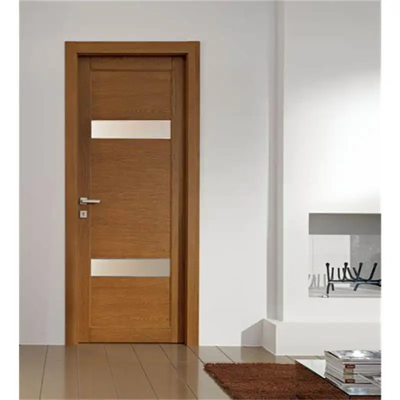 Personalizzazione in legno semplice e moderno porta interna in legno fornitori alberghi prezzi in rovere massello francese porte a battente