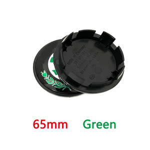 Coprimozzi Neri e Verdi da 56mm, 60mm, 65mm, 68mm con Logo Centrale per Skoda Octavia, Fabia, Superb, Rapid, <span class=keywords><strong>Yeti</strong></span> - Accessori 5JA601151A - Product Image 5