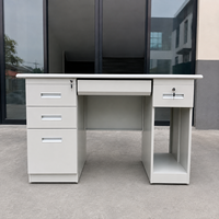 Bureau d'ordinateur multifonctionnel moderne en métal durable et écologique, poste de travail autonome pour la maison, le bureau et le commerce