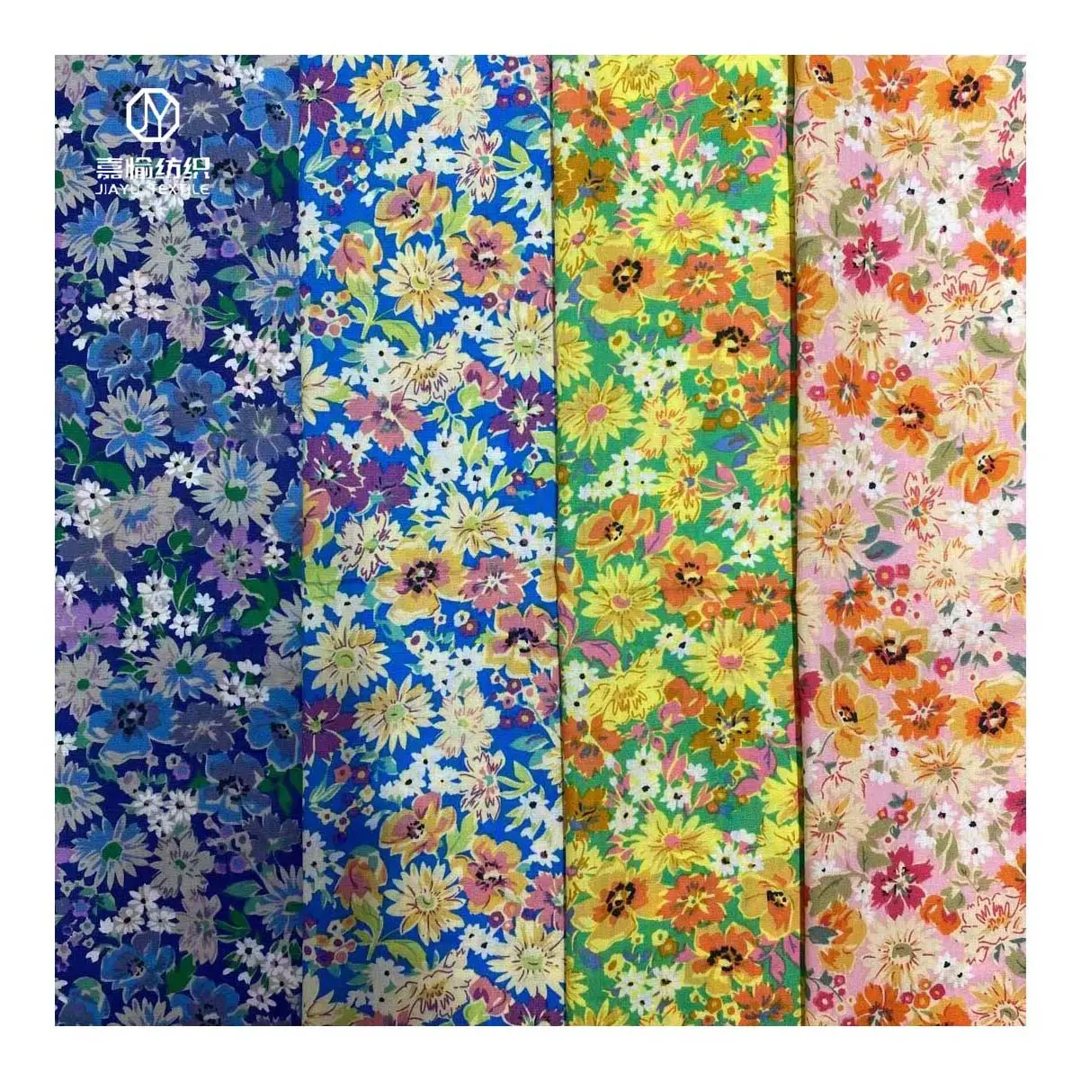 Hochwertige neueste Designer Custom Design kostenlose Probe OEM Blumen bedruckte Baumwolle gewebte Stoff Baumwolle weiches neuartiges Muster