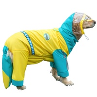 Poncho de Pluie pour Animaux à Quatre Pattes avec Bande Réfléchissante, Imperméable Complet pour Chiens de Taille Moyenne à Grande, Idéal pour Golden Retriever