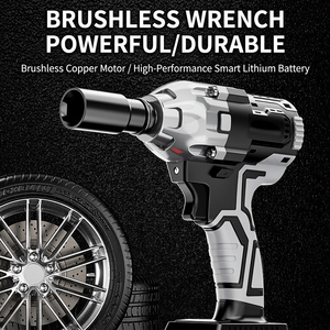 Brushless electric wrench, lithium-ion impact <b>tool</b> for woodworking, auto repair, socket set, electric screwdriver, rechargeable - Product Image 2