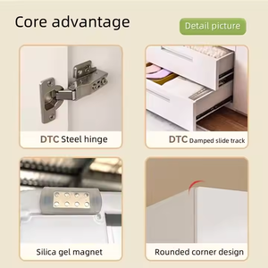 Armadio in metallo regolabile per bambini e bambini in acciaio con asta e mensole - Product Image 5