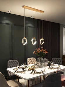 ホット販売モダン銅Ledモダンクリスタルシャンデリア天井高級照明器具ホームキッチン装飾用 - Product Image 2