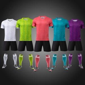 Kualitas tinggi cepat kering ungu merah putih kustom RONALDO kaus latihan sepak bola pakaian seragam sepak bola set kaus untuk pria - Product Image 1