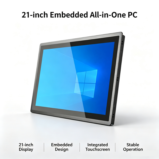 All-in-One 21.5'' Embedded System Capacitive Industrial Panel PC New Touch Screen PC 2-8GB RAM 16G-1TB SSD Windows