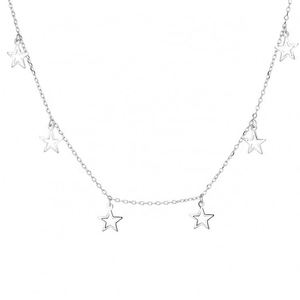 Collar de Cadena con Colgante Redondo Mini de Plata de Ley 925 Yaeno para Mujer - Product Image 3