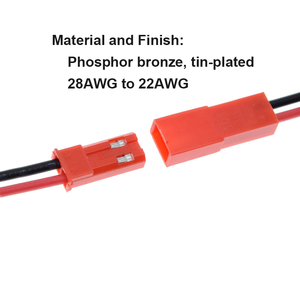 SYR-02T Custom 2 Pin Silikon kabel Jst Rcy Männlich Weiblich Stecker SYP-02T-1 - Product Image 4