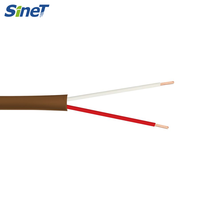 Harga Pabrik Kabel THERMOSTAT 500 FT Reel 2 Core 18AWG SOLID 2 3 5 7 10 Core 150V Rated Warna Coklat