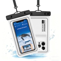 Étui de téléphone étanche IP68 avec écran tactile, flottant sous l'eau, pour la natation, la plongée et le surf