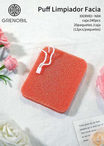 Puff Facial Cleanser Sponge Square Thick Drawstring Face Cleansing Puff - Product Image 3