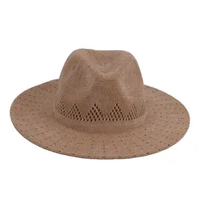 Персонализированная стильная полиэфирная шляпа Федора с принтом логотипа соломенные шляпы лучшая торговля на открытом воздухе шляпа из полиэстера