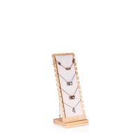 Présentoir à Bijoux Collier Pendentif en Bambou et Bois