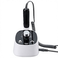 Lime à ongles électrique professionnelle 3000 tr/min, portable, en plastique, avec embouts et base, pour ongles en acrylique, salon et usage domestique