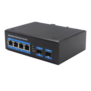 SFP UTP Thiết Bị Chuyển Mạch Công Nghiệp 2 SFP 4 RJ45 Fiber <span class=keywords><strong>Ethernet</strong></span> <span class=keywords><strong>Switch</strong></span> <span class=keywords><strong>Din</strong></span> <span class=keywords><strong>Rail</strong></span> IP40 - Product Image 3