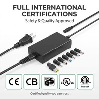 Adaptateur secteur AC 120W de qualité supérieure THEONE, chargeur pour ordinateur portable, type mural GaN, prise EU US UK, embouts DC multiples, 5X protection