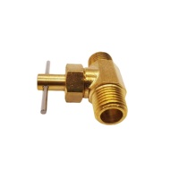 HT. Vanne à aiguille réductrice en laiton forgé 1/4'' MIP x MIP, sans plomb, zéro fuite, résistante aux produits chimiques, modèle basse pression