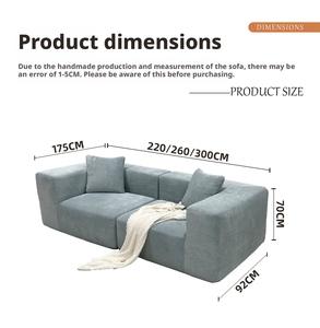 Sofá Cama Plegable, Moderno, Modular, Seccional, Reclinable, con Cubierta de Tela, Embalaje al Vacío, Sin Patas - Product Image 6