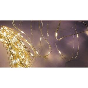 240 luces navideñas microled transparentes de color blanco cálido con adaptador 23.9+3MT - Product Image 1