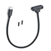 3A de alta corriente 6 núcleos USB2.0, macho y hembra, curva de 90 grados con línea deflectora de fijación de tornillo con línea de oreja