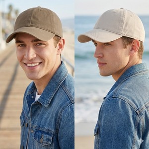 หมวกแก๊ปทรงใหญ่พิเศษ ไซส์ใหญ่ สำหรับคนศีรษะใหญ่ 60-64 ซม. ผ้าฝ้ายเรียบ ไม่มีโครง ทรงพ่อ หมวกเบสบอล - Product Image 2