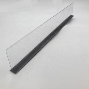 Separadores de estante de acrílico de cinta L de plástico de alta calidad, separador de armarios, divisor de productos básicos con magnético para supermercado - Product Image 5