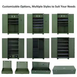 Armoire à armes en acier avec serrure à clé, reconnaissance faciale et empreinte digitale, <span class=keywords><strong>coffre</strong></span>-fort pour armes longues - Product Image 4