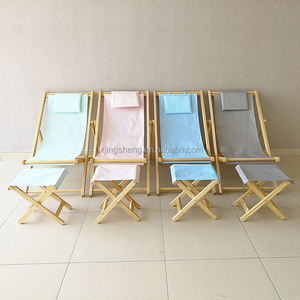 Chaise portable pliante légère et durable Chaise longue en <span class=keywords><strong>bois</strong></span> en tissu Oxford pour chambre à coucher, école, salon, hôtel ou parc - Product Image 6
