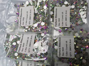 Chất Lượng Cao Hotselling Pha Lê <span class=keywords><strong>Ab</strong></span> Flatback Rhinestone Nail Art Trang Trí - Product Image 6